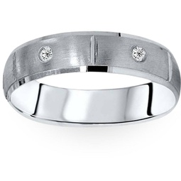 mens comfort fit bezel diamond wedding 14k band ring