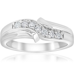 platinum 1/4ct diamond mens wedding ring