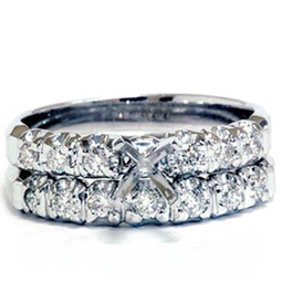 white gold 1/2ct diamond semi mount engagement wedding ring