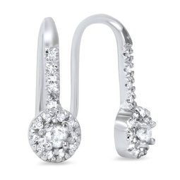 5/8ct diamond earrings white gold