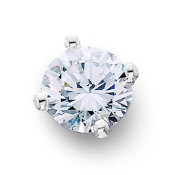 1/2ct diamond single stud earring 14k white gold