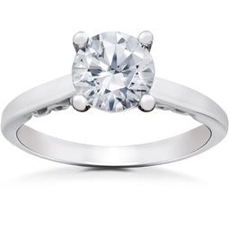 1 ct lab grown eco friendly diamond gabriella engagement ring 14k white gold