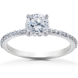 1 1/4 ct lab grown diamond sophia engagement ring 14k white gold