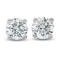 3/8 ct tdw 14k white gold lab created diamond studs screw back earrings