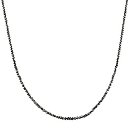 15ct tw black diamond necklace 16 with 2 extended 18k yellow gold