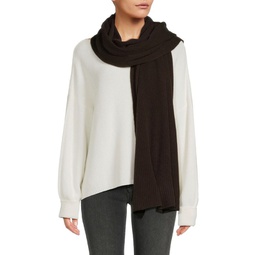 Cashmere Ribbed Wrap