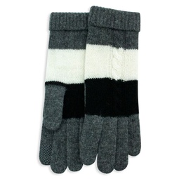 Striped Cashmere Tech Gloves
