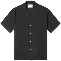 Portuguese Flannel Pique Vacation Shirt Black