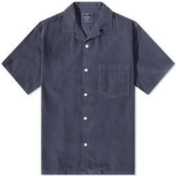 Portuguese Flannel Cord Camp Corduroy Vacation Shirt Navy