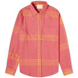 Portuguese Flannel Megs Check Shirt Pink