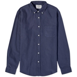 Portuguese Flannel Belavista Button Down Oxford Shirt Blue