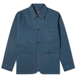 Portuguese Flannel Twill Chore Jacket Navy