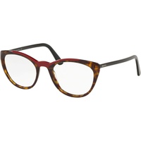 Prada PR 07VV - 3201O1 Eyeglass Frame CATWALK HAVANA/RED w/DEMO LENS 53mm