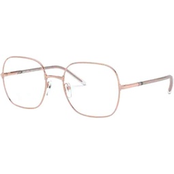Prada Sunglasses Pink Gold Frame, DEMO LENS Lenses, 54MM