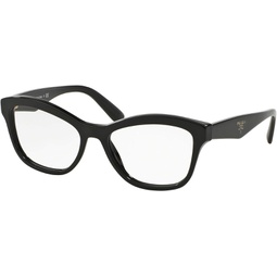 Prada PR29RV Eyeglass Frames 1AB1O1-54 - Black PR29RV-1AB1O1-54