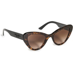 Prada Womens Cat Eye Sunglasses