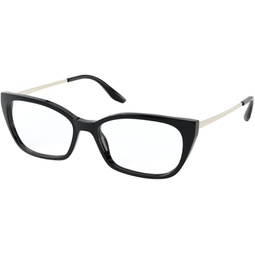 Prada Transparent Cat Eye Ladies Eyeglasses PR 14XVF 1AB1O1 54
