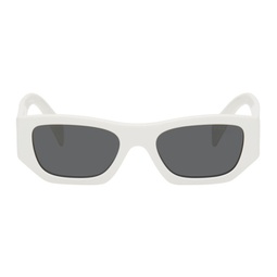 White Logo Sunglasses 241208F005031