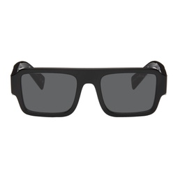 Black Oversized Square Sunglasses 241208F005034