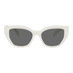 White Logo Sunglasses 241208F005049