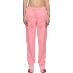 Pink Butterfly Lounge Pants 231810F086003