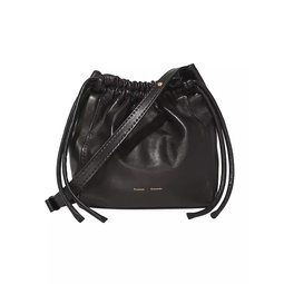 Drawstring Leather Pouch