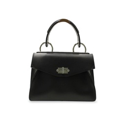Proenza Schouler Hava Top Handle Bag In Black Leather