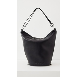 Leather Spring Bucket Bag