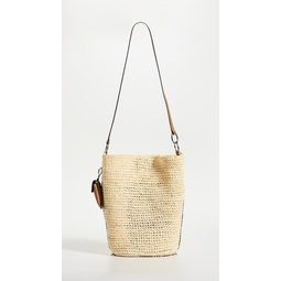 Raffia Spring Bucket Bag