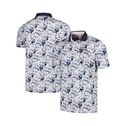 Mens Navy Arnold Palmer Invitational Floral Mattr Polo