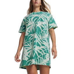 Womens Essential Palm Resort Short-Sleeve T-Shirt Dress