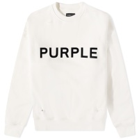 Purple Brand Logo Crew Neck T-Shirt White