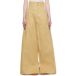 SSENSE Exclusive Khaki Trousers 231475F092000