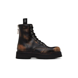 Black Single Stack Boots 232021M255003