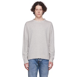 Gray Vintage Sweatshirt 222021M204002