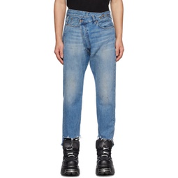 Blue Crossover Jeans 231021M186021