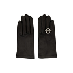 Black Link Gloves 241605F012000