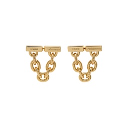 Gold Chain Link Earrings 232605F022002