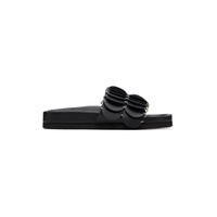 Black Pacoio Flat Sandals 222605F124002