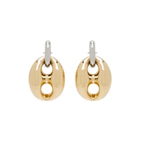 Gold   Silver Eight Chunky Earrings 232605F022013