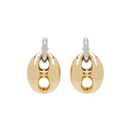 Gold   Silver Eight Chunky Earrings 232605F022013