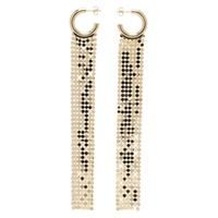 Gold Pixel Hoop Earrings 231605F022015