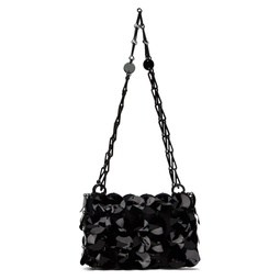 Black Sequin Paillette Shoulder Bag 241605F048029