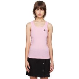 Pink Patch Tank Top 231287F111003