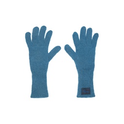 Blue Brushed Gloves 222287F012002
