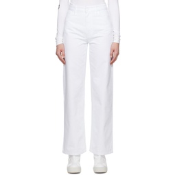 White Workwear Jeans 231287F069003