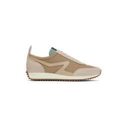 Beige Retro Sneakers 231055M237006