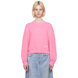 Pink Crewneck Sweatshirt 232055F098001