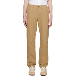 Beige Icon Trousers 232055M191009