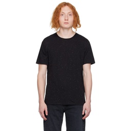 Black Speckled T Shirt 231055M213004